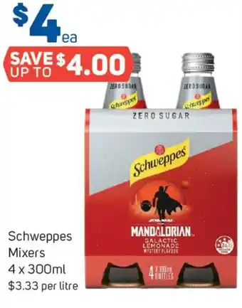Foodland Schweppes Mixers offer