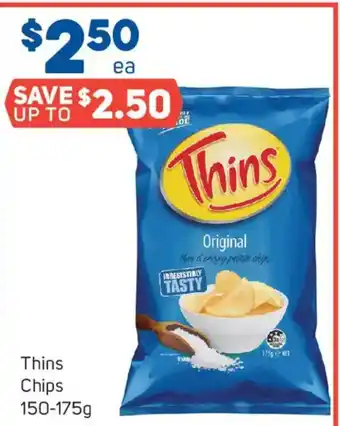 Foodland Thins chips offer