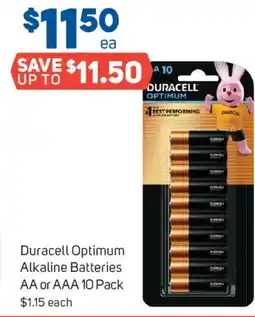 Foodland Duracell optimum alkaline batteries offer