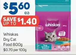 Foodland Whiskas dry cat food offer