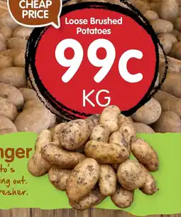 Spudshed Loose brushed potatoes offer