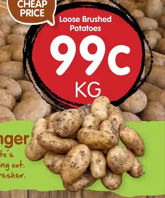 Spudshed Loose brushed potatoes offer