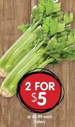 Spudshed Celery offer