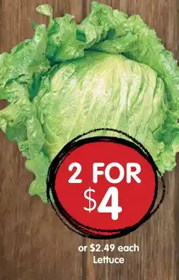 Spudshed Lettuce offer