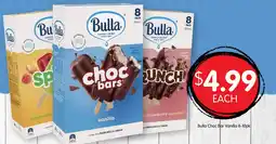 Spudshed Bulla choc bar vanilla 8-10pk offer