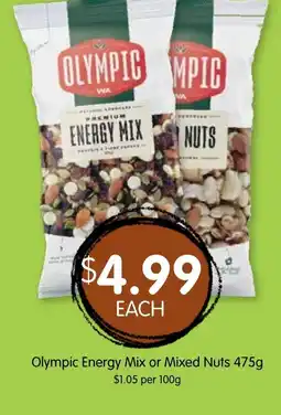 Spudshed Olympic energy mix or mixed nuts offer