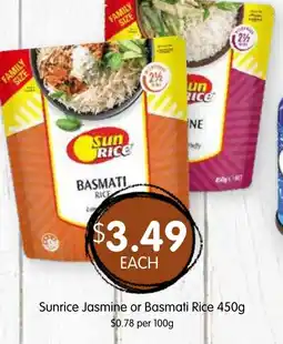 Spudshed Sunrice Jasmine or Basmati Rice offer