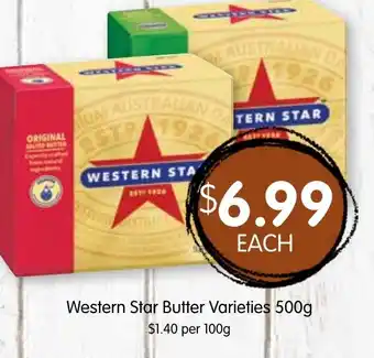 Spudshed Western star butter varieties offer