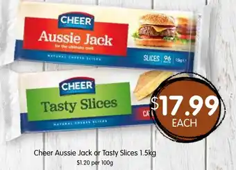 Spudshed Cheer aussie jack or tasty slices offer