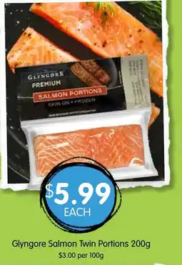 Spudshed Glyngore salmon twin portions offer