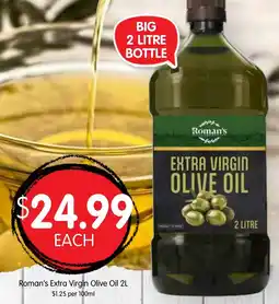 Spudshed Roman's extra virgin olive oil offer