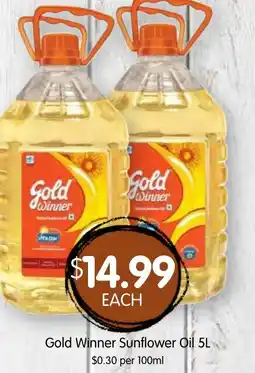 Spudshed Gold Winner Sunflower Oil offer