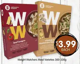 Spudshed Weight Watchers Meal Varieties offer