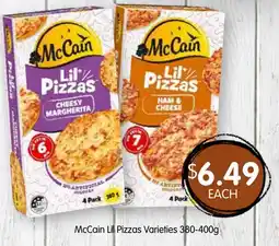 Spudshed McCain Lil Pizzas Varieties offer