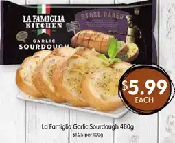Spudshed La famiglia garlic sourdough offer