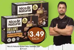Spudshed Nice & Natural Protein Bars Varieties offer