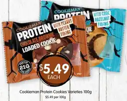 Spudshed Cookieman protein cookies varieties offer