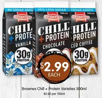 Spudshed Brownes Chill + Protein Varieties offer