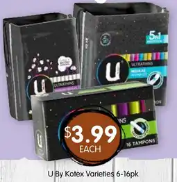 Spudshed U By Kotex Varieties offer