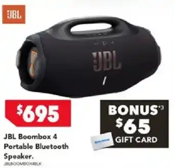 Harvey Norman Jbl boombox 4 portable bluetooth speaker offer