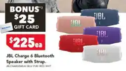 Harvey Norman JBL Charge 6 Bluetooth Speaker with Strap offer