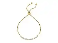 Bevilles Jewellery Stainless Steel Yellow Crystal Claw Bolo Bracelet offer
