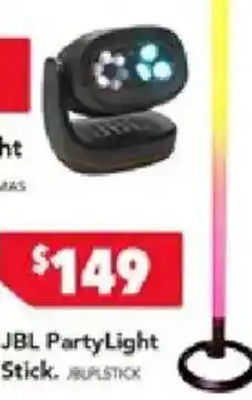 Harvey Norman Jbl partylight stick offer