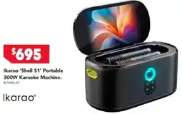 Harvey Norman Ikarao 'shell s1' portable 300w karaoke machine offer