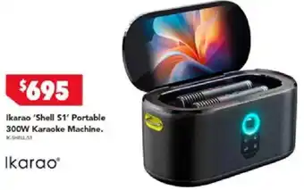 Ikarao 'shell s1' portable 300w karaoke machine