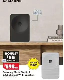Harvey Norman Samsung music studio 7 3.1.1-channel wi-fi speaker offer