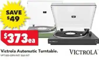 Harvey Norman Victrola automatic turntable offer