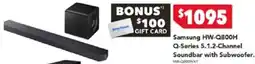 Harvey Norman Samsung hw-q800h q-series 5.1.2-channel soundbar with subwoofer offer