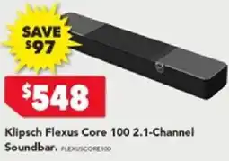 Harvey Norman Klipsch flexus core 100 2.1-channel soundbar offer