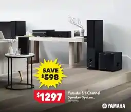 Harvey Norman Yamaha 5.1-channel $1297 speaker system offer