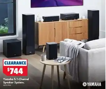 Harvey Norman Yamaha 5.1-channel speaker system offer