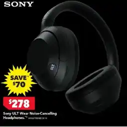 Harvey Norman Sony ult wear noise-cancelling offer