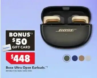 Harvey Norman Bose ultra open earbuds offer
