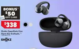Harvey Norman Shokz opendots one open-ear earbuds offer