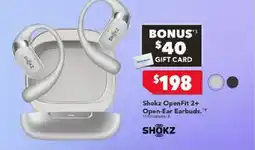 Harvey Norman Shokz openfit 2+ open-ear earbuds offer