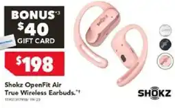 Harvey Norman Shokz openfit air true wireless earbuds offer