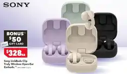 Harvey Norman Sony linkbuds clip truly wireless open-ear earbuds offer