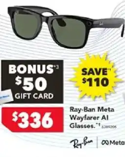 Harvey Norman Ray-ban meta wayfarer al glasses offer