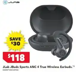 Harvey Norman Jlab jbuds sports anc 4 true wireless earbuds offer
