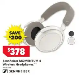Harvey Norman Sennheiser momentum 4 wireless headphones offer