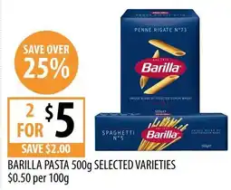 Supabarn Barilla pasta offer