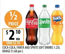 Supabarn Coca-cola, fanta and sprite soft drinks offer