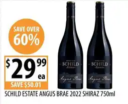 Supabarn Schild estate angus brae 2022 shiraz offer