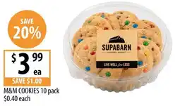 Supabarn M&m cookies offer