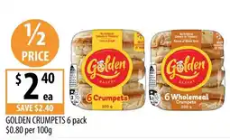 Supabarn Golden crumpets offer