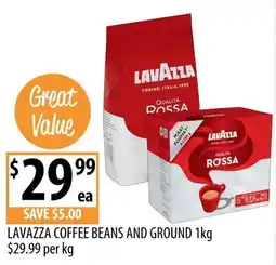 Supabarn Lavazza coffee beans and ground offer